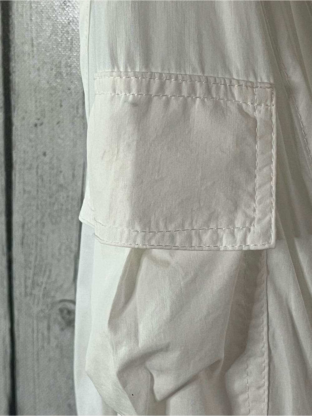 NWT FP Movement Free People Noiseless Back On Trek Romper White utility - Picture 8 of 11